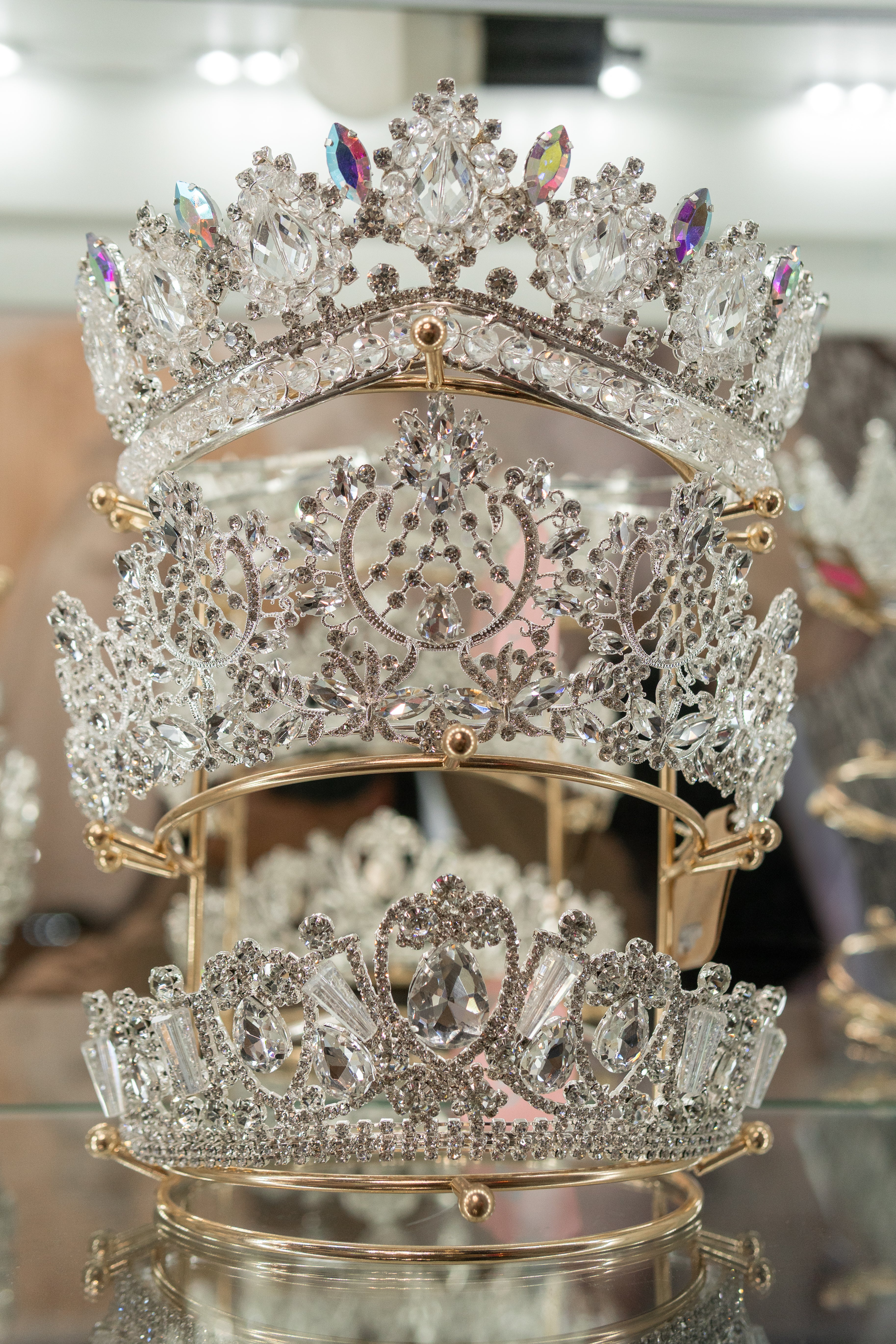 Quinceanera crown gold