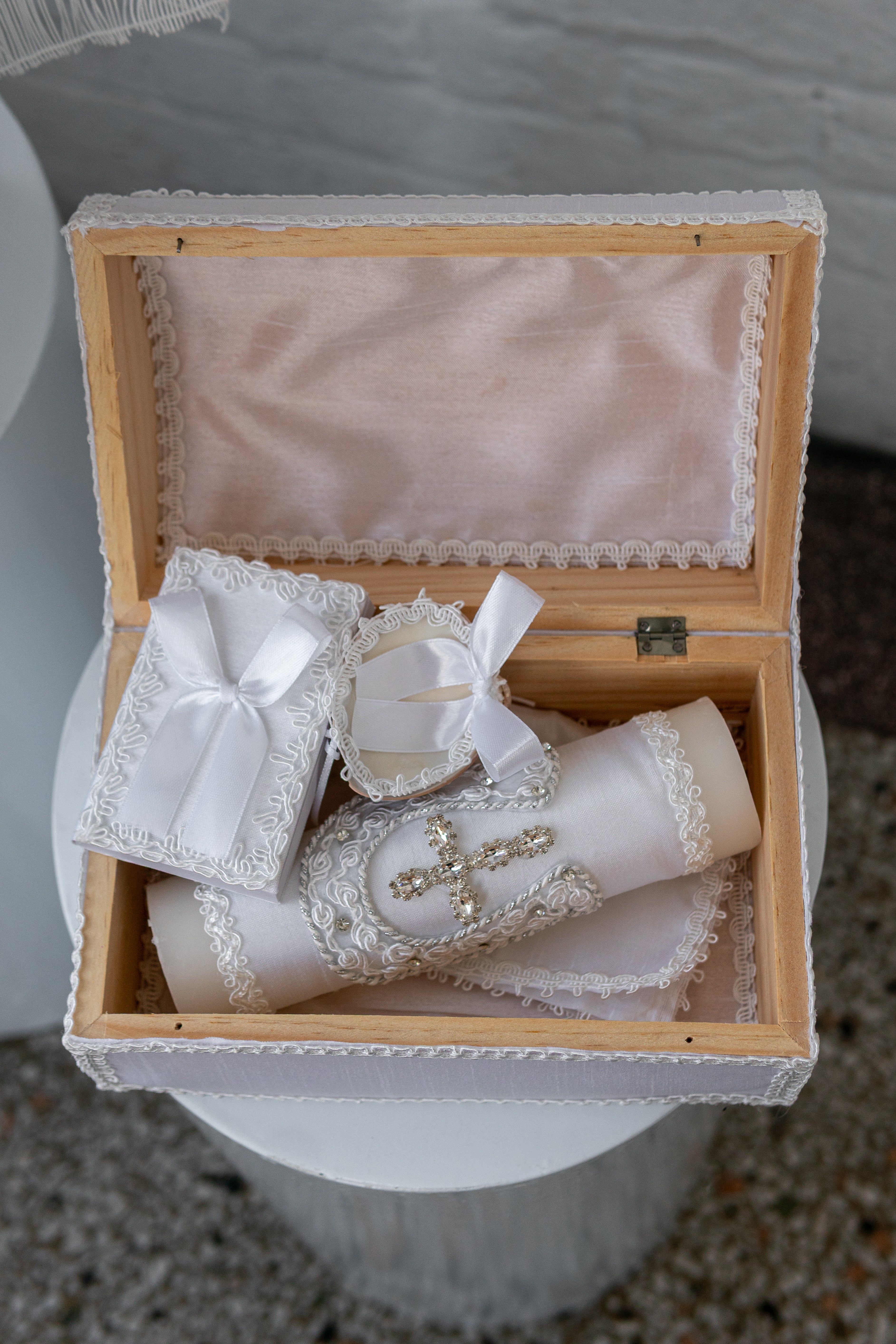 Baptism candle set/Baptism candle/vela para bautizo Baptism/Christening Candle Set/Vela De Bautizo