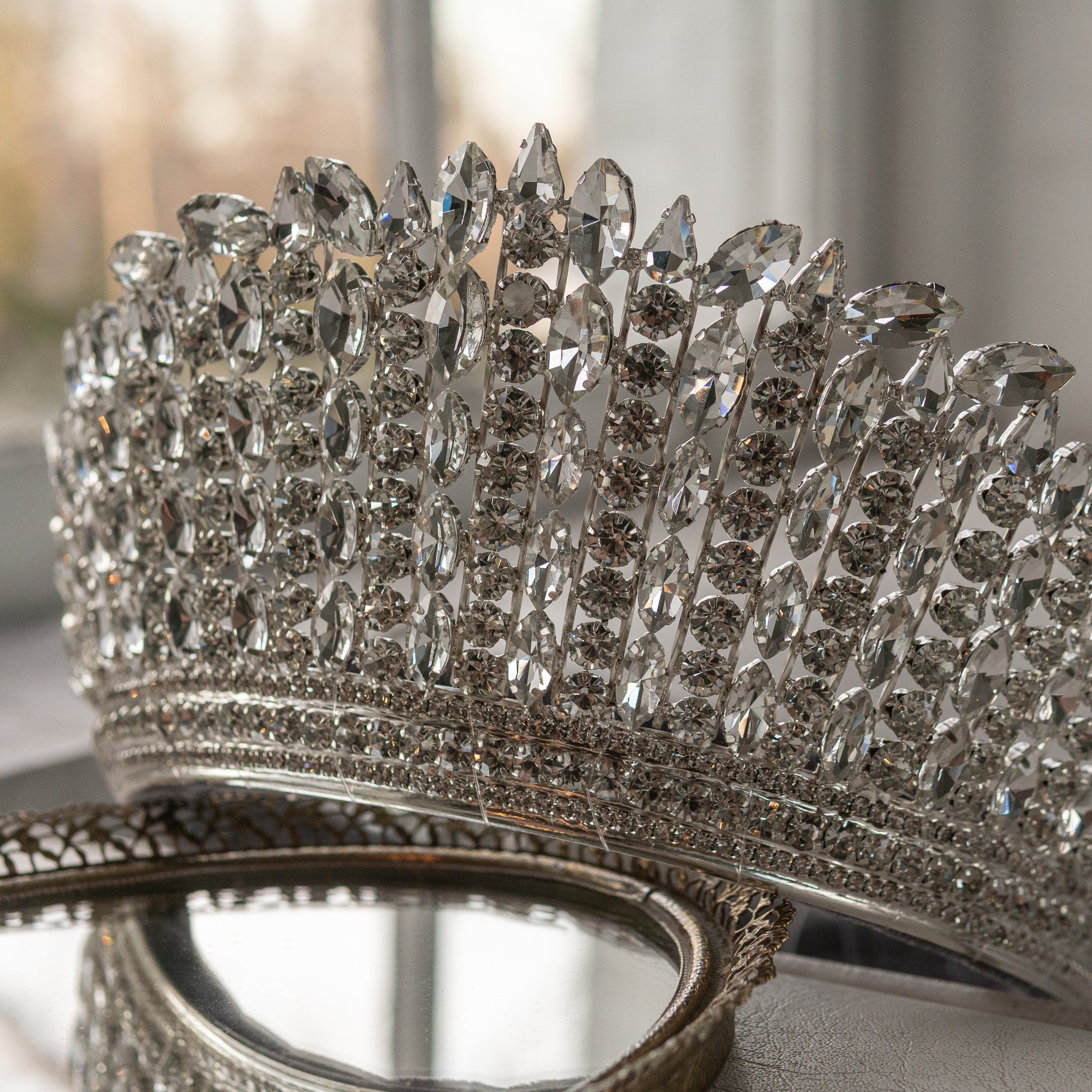 Quinceanera crown gold