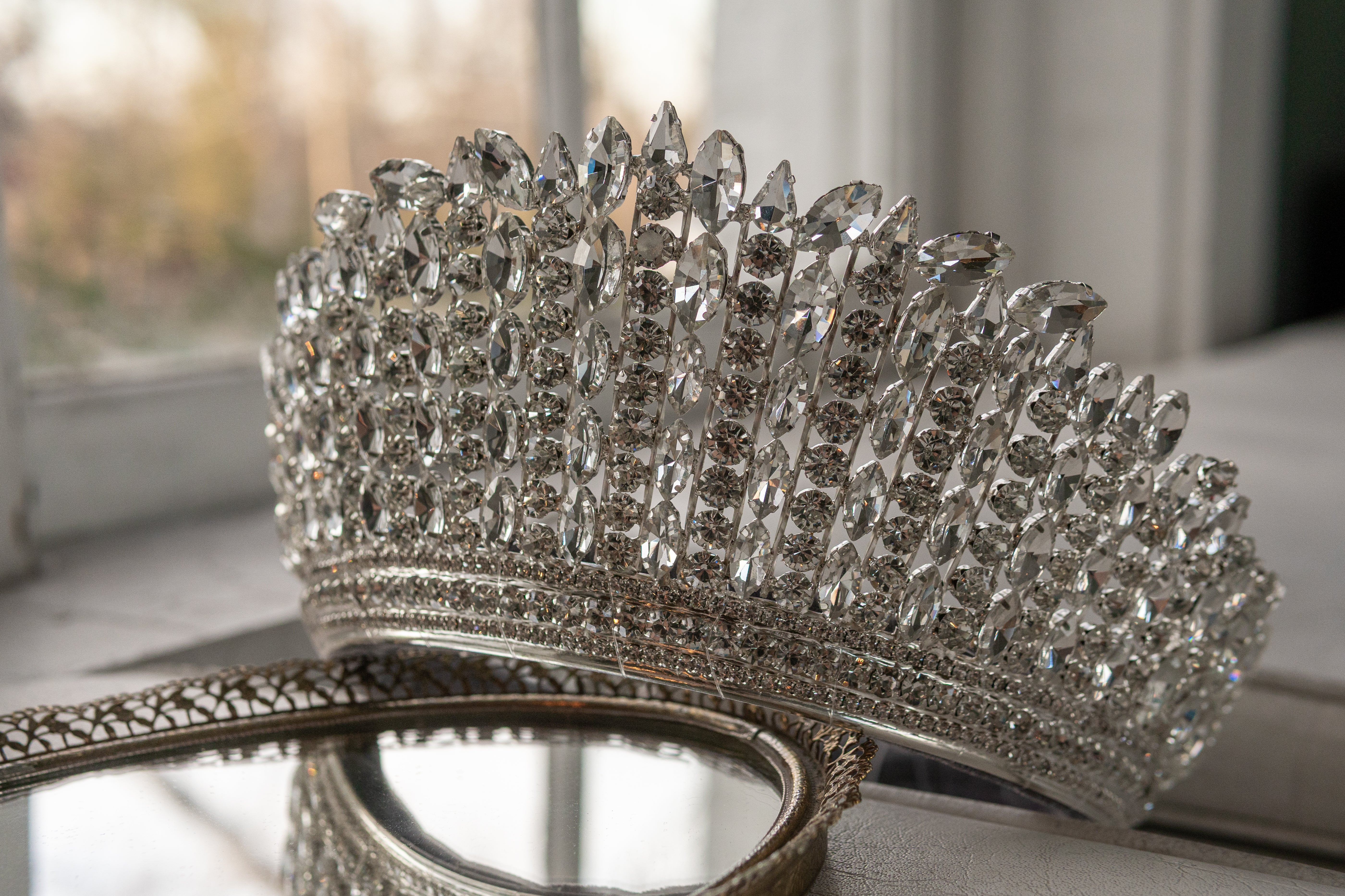 Quinceanera crown gold