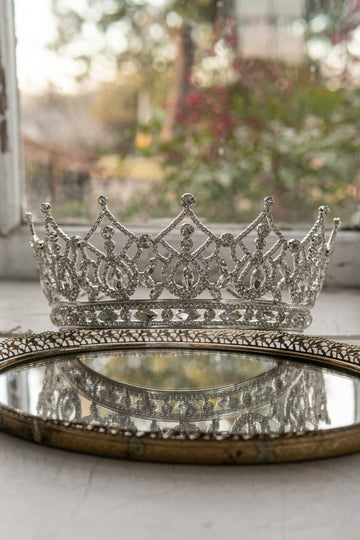 Quinceanera butterfly tiara rose gold